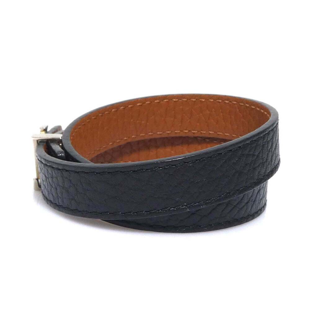LOUIS VUITTON Black Leather Charm Bracelet - Picture 4 of 10